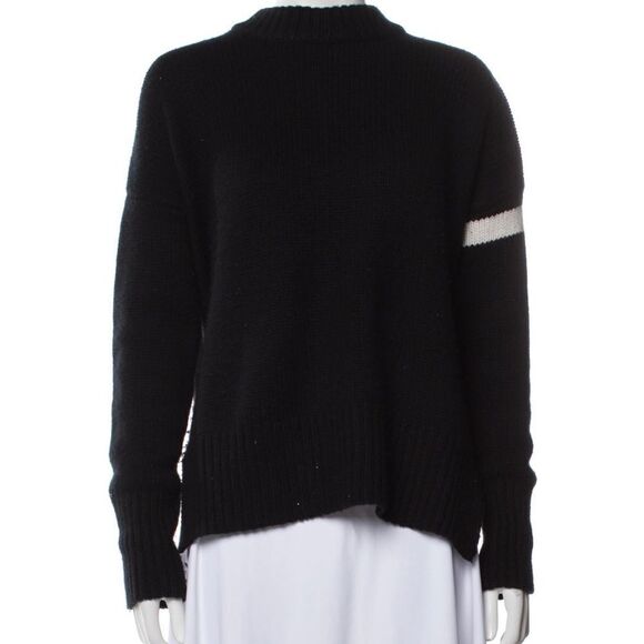 La Ligne Varsity Sweater black 100% cashmere XS - Picture 9 of 9
